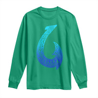 Tribal Makau Hawaiian Fish Hook Pacific Islander Hawaiian Long Sleeve Shirt