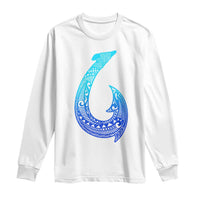 Tribal Makau Hawaiian Fish Hook Pacific Islander Hawaiian Long Sleeve Shirt