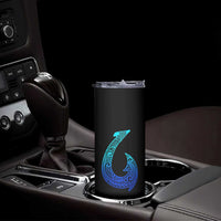 Tribal Makau Hawaiian Fish Hook Pacific Islander Hawaiian Skinny Tumbler