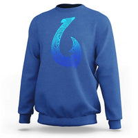 Tribal Makau Hawaiian Fish Hook Pacific Islander Hawaiian Sweatshirt