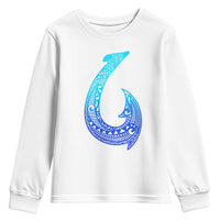 Tribal Makau Hawaiian Fish Hook Pacific Islander Hawaiian Youth Sweatshirt