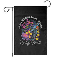 AAPI Asian American and Pacific Islander Heritage Month Garden Flag Floral Sea Turtle