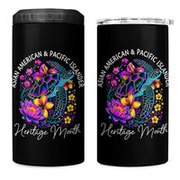 AAPI Asian American and Pacific Islander Heritage Month 4 in 1 Can Cooler Tumbler Floral Sea Turtle