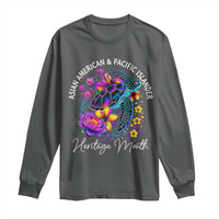 AAPI Asian American and Pacific Islander Heritage Month Long Sleeve Shirt Floral Sea Turtle