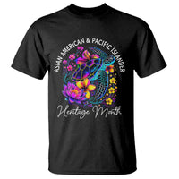 AAPI Asian American and Pacific Islander Heritage Month T Shirt Floral Sea Turtle