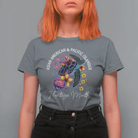 AAPI Asian American and Pacific Islander Heritage Month T Shirt For Women Floral Sea Turtle