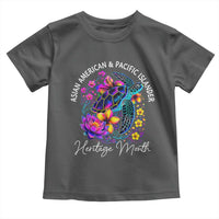 AAPI Asian American and Pacific Islander Heritage Month Toddler T Shirt Floral Sea Turtle