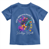AAPI Asian American and Pacific Islander Heritage Month Toddler T Shirt Floral Sea Turtle