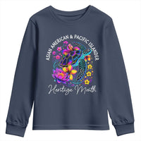 AAPI Asian American and Pacific Islander Heritage Month Youth Sweatshirt Floral Sea Turtle