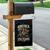 America 250 Years George Washington Riding Tyrannosaurus Rex Garden Flag