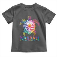 Nassau Bahamas Beach Vacation Toddler T Shirt Tie Dye Sea Turtle