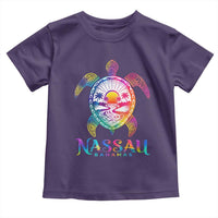 Nassau Bahamas Beach Vacation Toddler T Shirt Tie Dye Sea Turtle