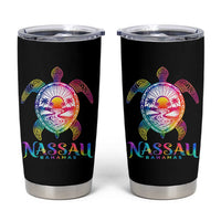 Nassau Bahamas Beach Vacation Tumbler Cup Tie Dye Sea Turtle