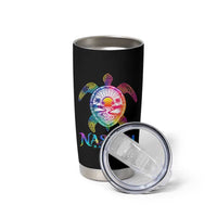Nassau Bahamas Beach Vacation Tumbler Cup Tie Dye Sea Turtle