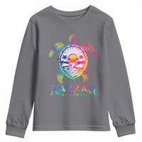 Nassau Bahamas Beach Vacation Youth Sweatshirt Tie Dye Sea Turtle