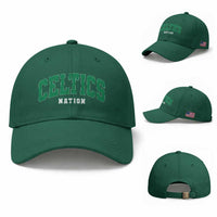 Celtic Nation Baseball Cap Sports Varsity Aesthetic Letters Cap
