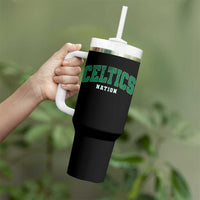 Celtic Nation Tumbler With Handle Sports Varsity Aesthetic Letters Cap