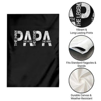 Papa The Man The Myth The Legend The Hero Garden Flag Fathers Day Gift