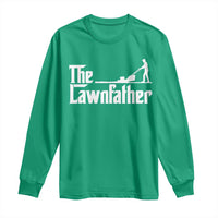 The Lawnfather Long Sleeve Shirt Lawn Mowing Dad Gardening Fathers Day
