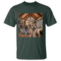 Cat Selfie with Man Funny Cat Dad T Shirt