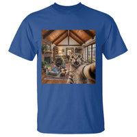 Cat Selfie with Man Funny Cat Dad T Shirt