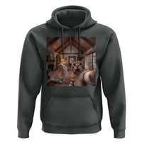 Cat Selfie with Woman Funny Cat Mom Hoodie