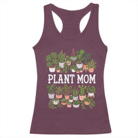 Plant Mom Racerback Tank Top Funny Plant Lady Mama Floral Garden