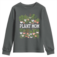 Plant Mom Youth Sweatshirt Funny Plant Lady Mama Floral Garden