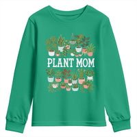 Plant Mom Youth Sweatshirt Funny Plant Lady Mama Floral Garden