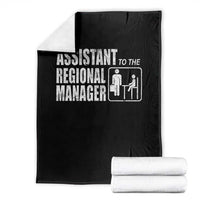 Assistant To The Regional Manager Throw Blanket Funny Dad Baby Matching