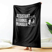Assistant To The Regional Manager Throw Blanket Funny Dad Baby Matching