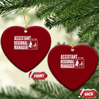 Assistant To The Regional Manager Ceramic Ornament Funny Dad Baby Matching
