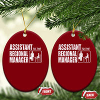 Assistant To The Regional Manager Ceramic Ornament Funny Dad Baby Matching