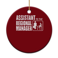 Assistant To The Regional Manager Ceramic Ornament Funny Dad Baby Matching