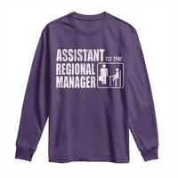 Assistant To The Regional Manager Long Sleeve Shirt Funny Dad Baby Matching