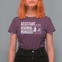 Assistant To The Regional Manager T Shirt For Women Funny Dad Baby Matching