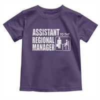 Assistant To The Regional Manager Toddler T Shirt Funny Dad Baby Matching