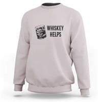 Whisky Lover Sweatshirt Whiskey Helps Drinks - Wonder Print Shop