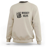 Whisky Lover Sweatshirt Whiskey Helps Drinks - Wonder Print Shop