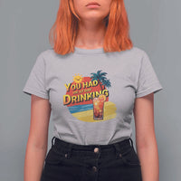 You Had Me At Day Drinking T Shirt For Women Retro Comic Beach Cocktails Drinkers - Wonder Print Shop