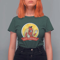 Hot Dog Man T Shirt For Women Vintage Comic Retro - Wonder Print Shop