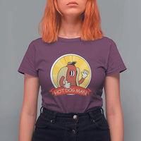 Hot Dog Man T Shirt For Women Vintage Comic Retro - Wonder Print Shop