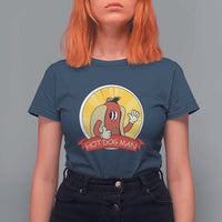 Hot Dog Man T Shirt For Women Vintage Comic Retro - Wonder Print Shop