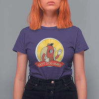 Hot Dog Man T Shirt For Women Vintage Comic Retro - Wonder Print Shop