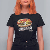 HotDog Lover T Shirt For Women Chicago Style Hot Dog Vintage Summer Souvenir Travel - Wonder Print Shop