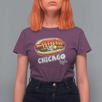 HotDog Lover T Shirt For Women Chicago Style Hot Dog Vintage Summer Souvenir Travel - Wonder Print Shop