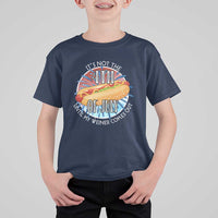 Funny Independence Day T Shirt For Kid It's Not 4th Of July Until My Wiener Comes Out Hot Dog USA Flag - Wonder Print Shop