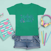 Mermaid Vibes T Shirt For Kid Cute Mermaid Tail Beach - Wonder Print Shop