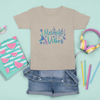 Mermaid Vibes T Shirt For Kid Cute Mermaid Tail Beach - Wonder Print Shop
