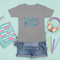Mermaid Vibes T Shirt For Kid Cute Mermaid Tail Beach - Wonder Print Shop
